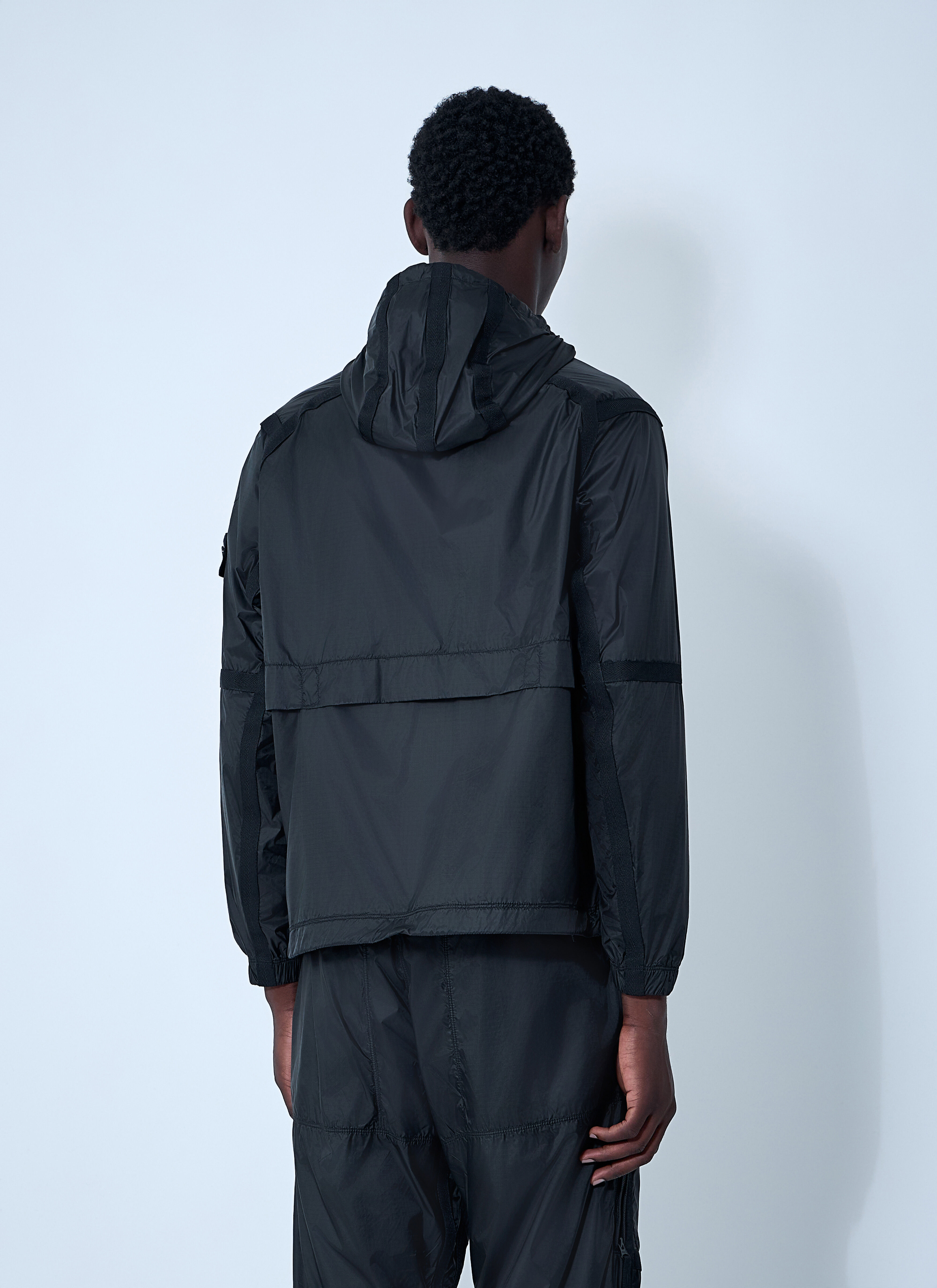 Hooded Logo Patch Jacket - 4