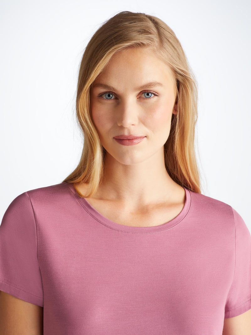 Women's T-Shirt Lara Micro Modal Stretch Orchid Purple - 5