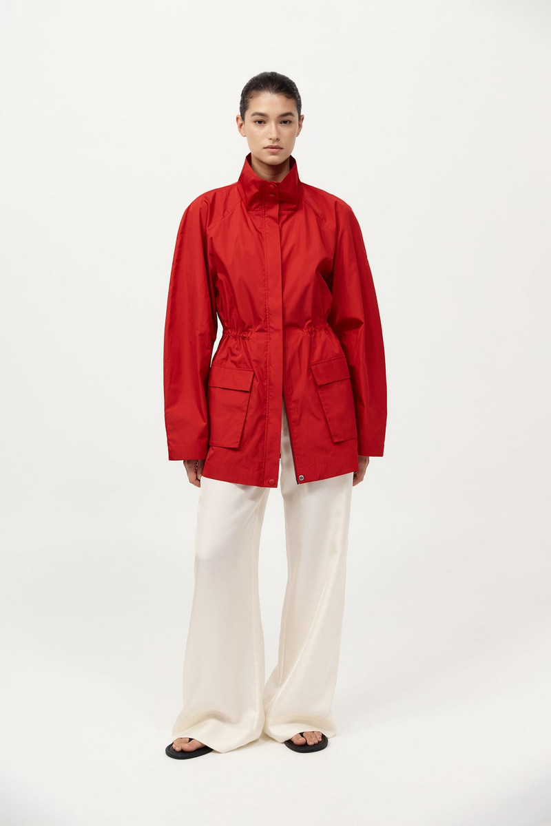 Paper Taffeta Parka - Red 2