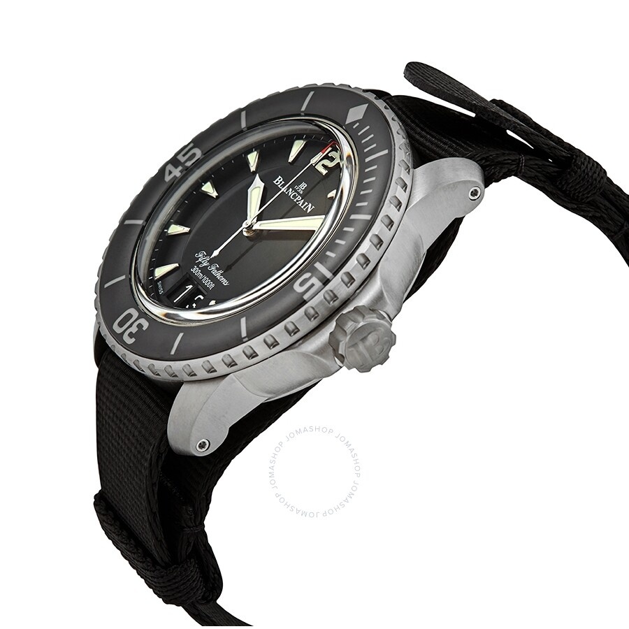 Blancpain Fifty Fathoms Automatic Black Dial Men's Watch 5050 12B30 NABA - 2
