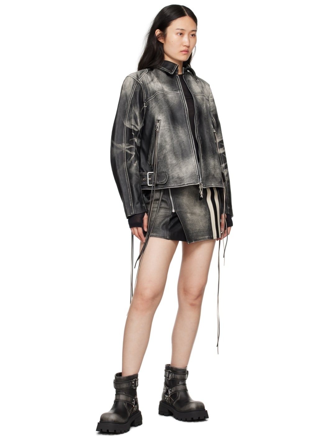 ジャケット・アウター eytys flux leather jacket Eytys Black Flux Leather Jacket Eytys