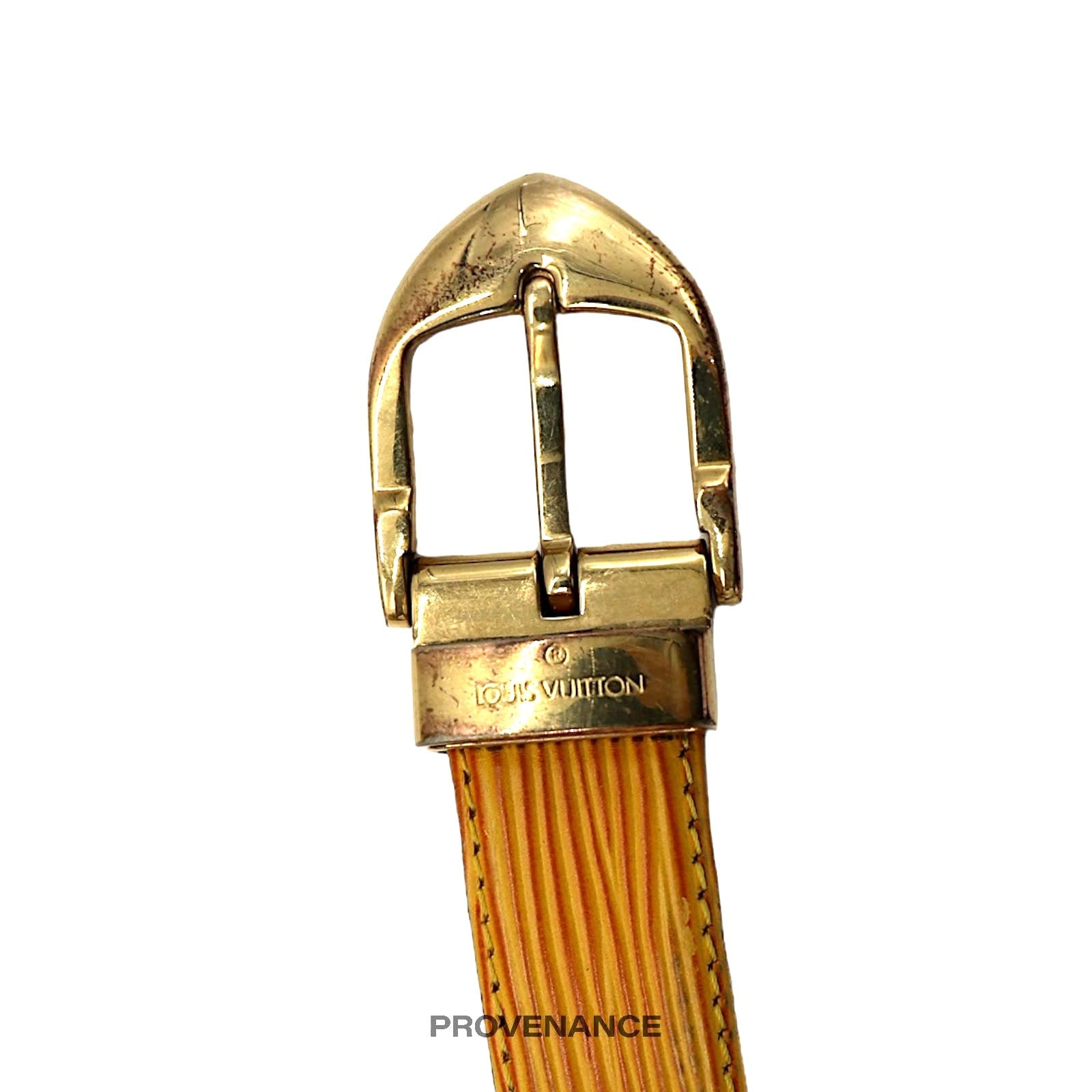 Louis Vuitton Ceinture Belt - Yellow Epi Leather 85/34 - 2