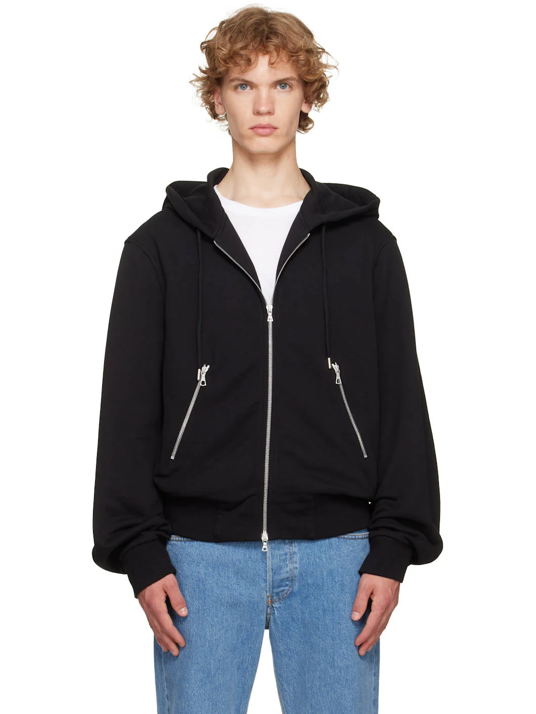 Black Zip Hoodie - 1