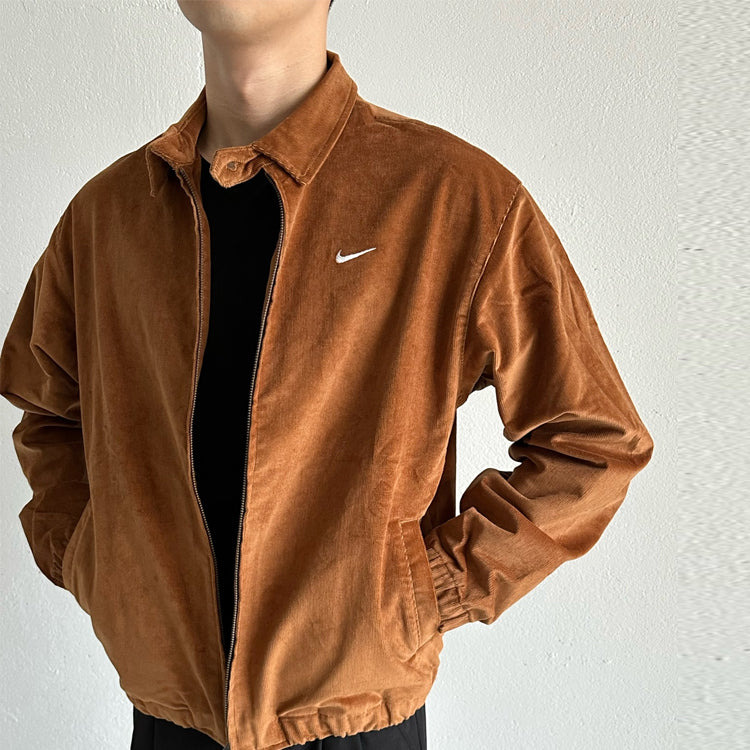 Nike Life Harrington Cord Jacket 'Brown' DX9071-270 - 4