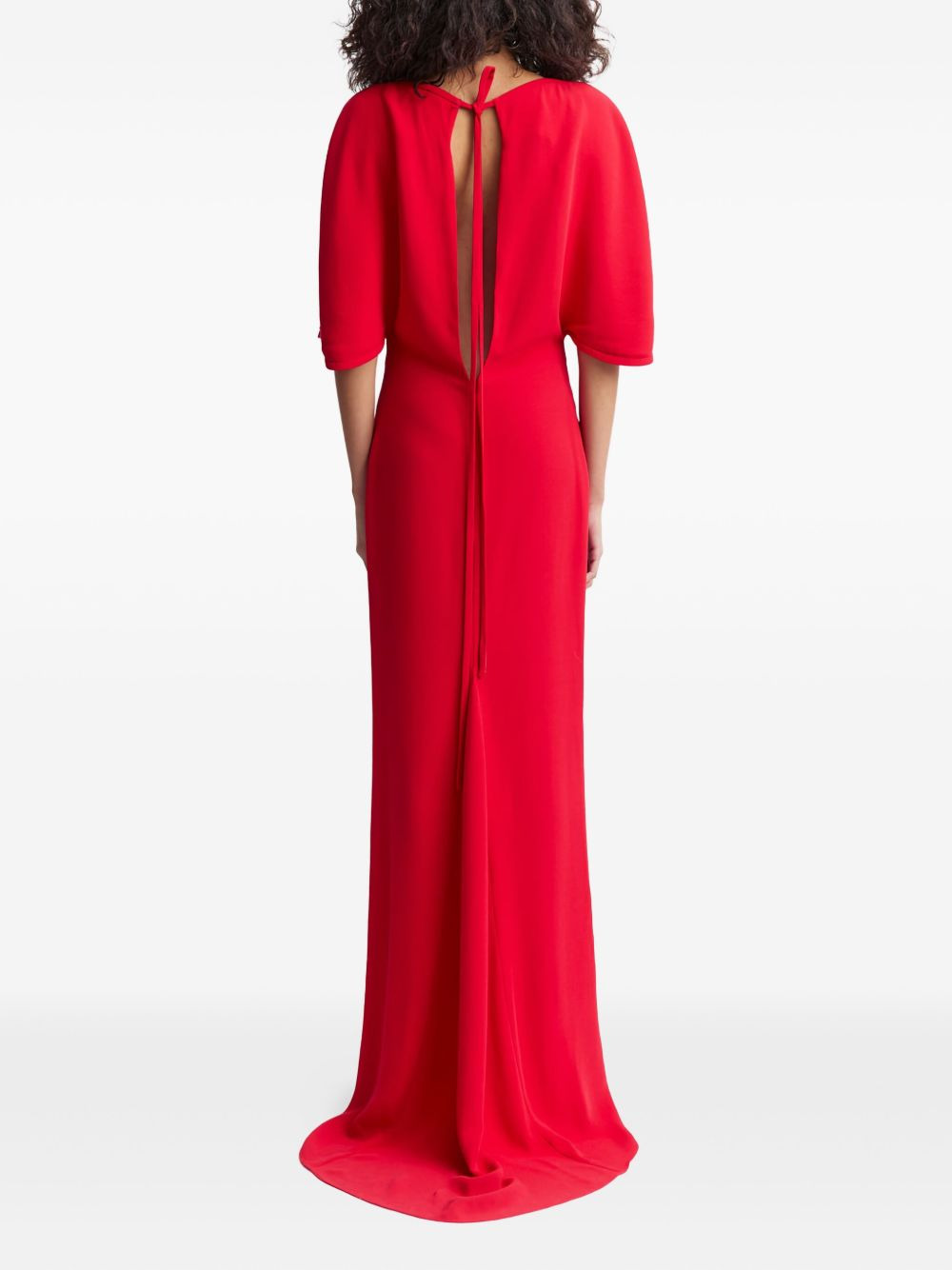 Dona cape-sleeve maxi dress - 5