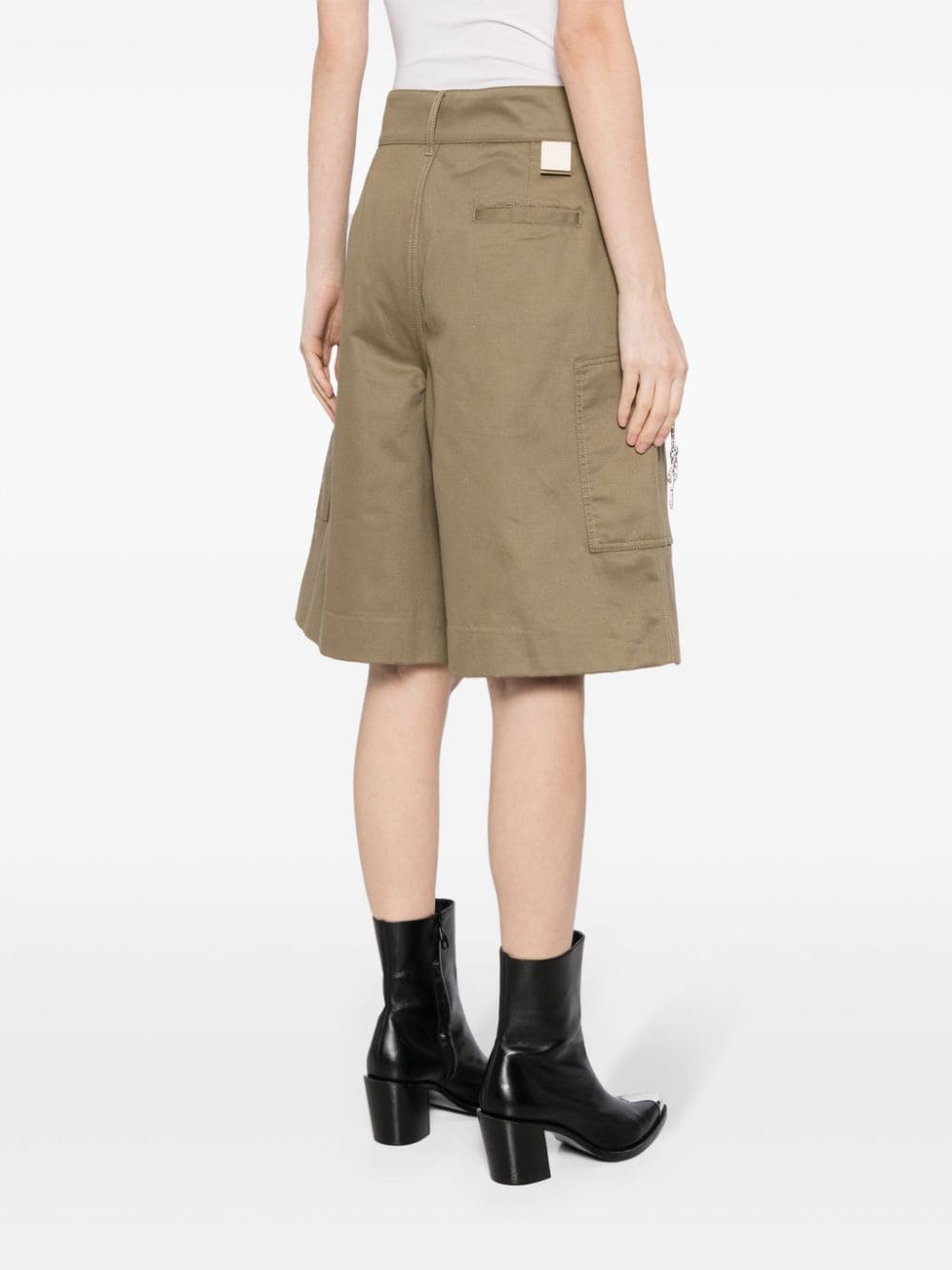 Nina twill cargo shorts - 4