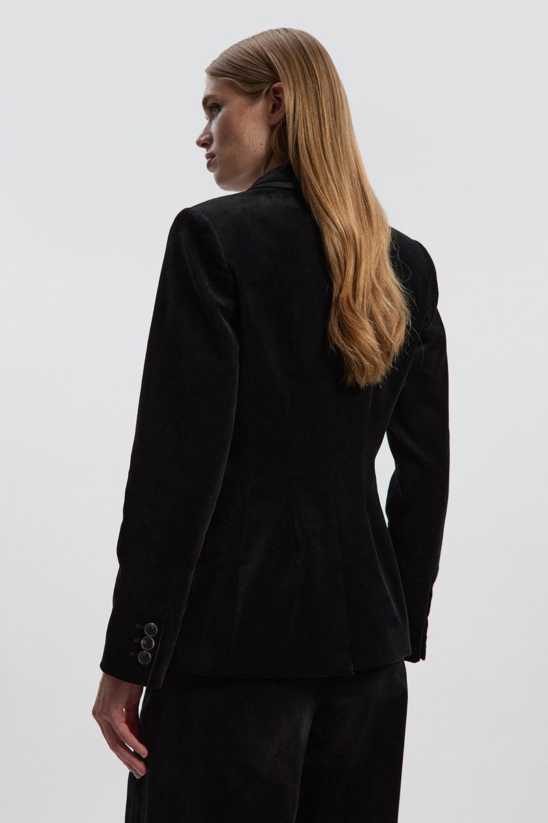 Velvet Groisgrain Tailored Blazer 4