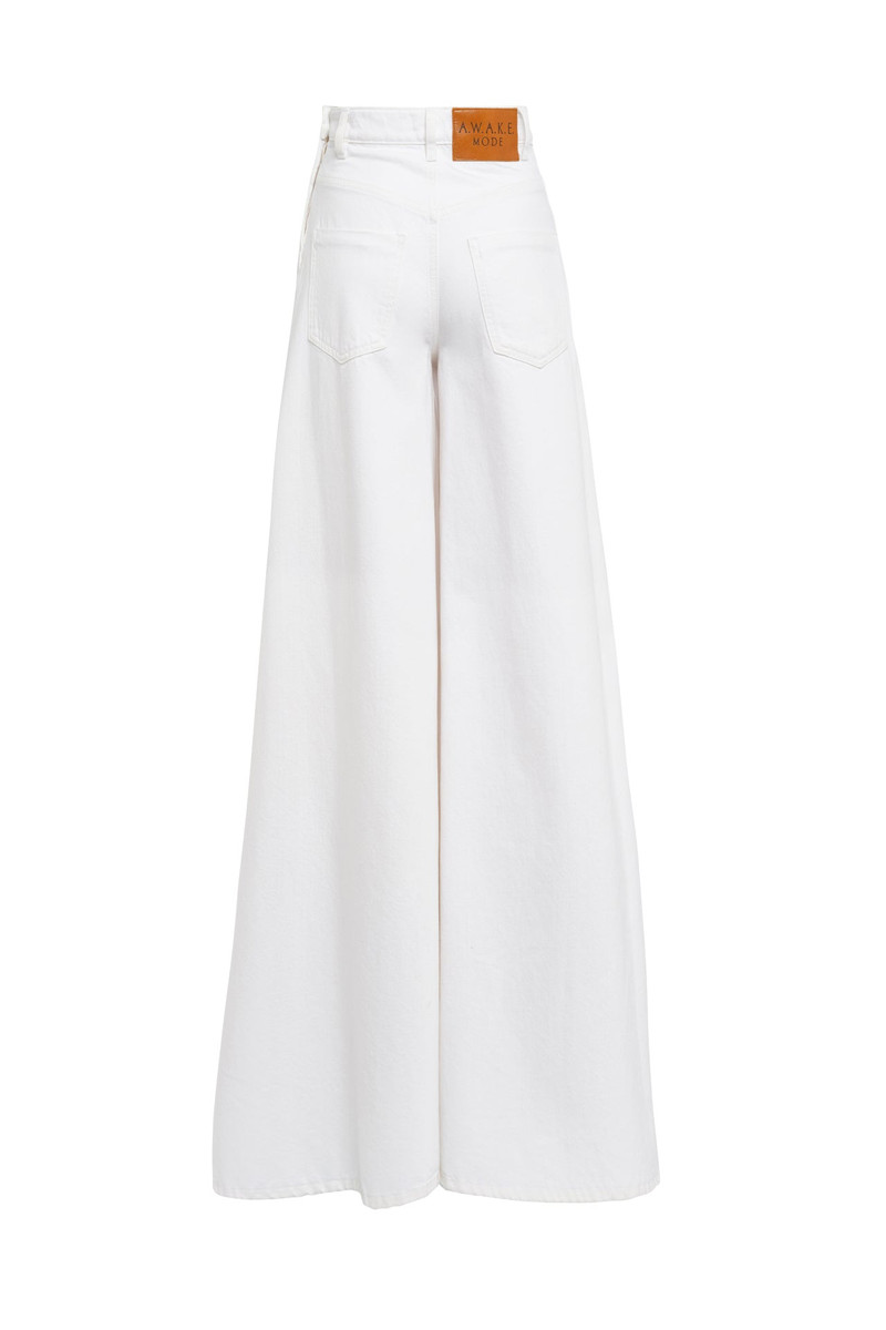 SUPER WIDE LEG MIRROR JEANS WHITE 3