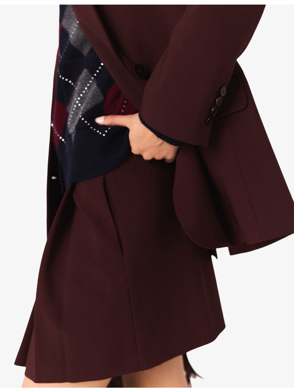 Belted Single-Breasted Stretch Wool-Blend Blazer - 5