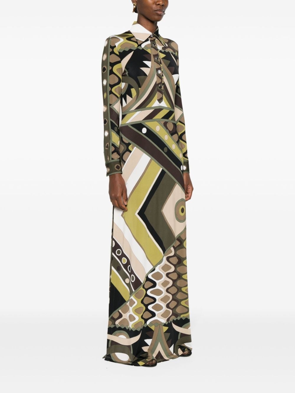 abstract-print maxi dress - 3