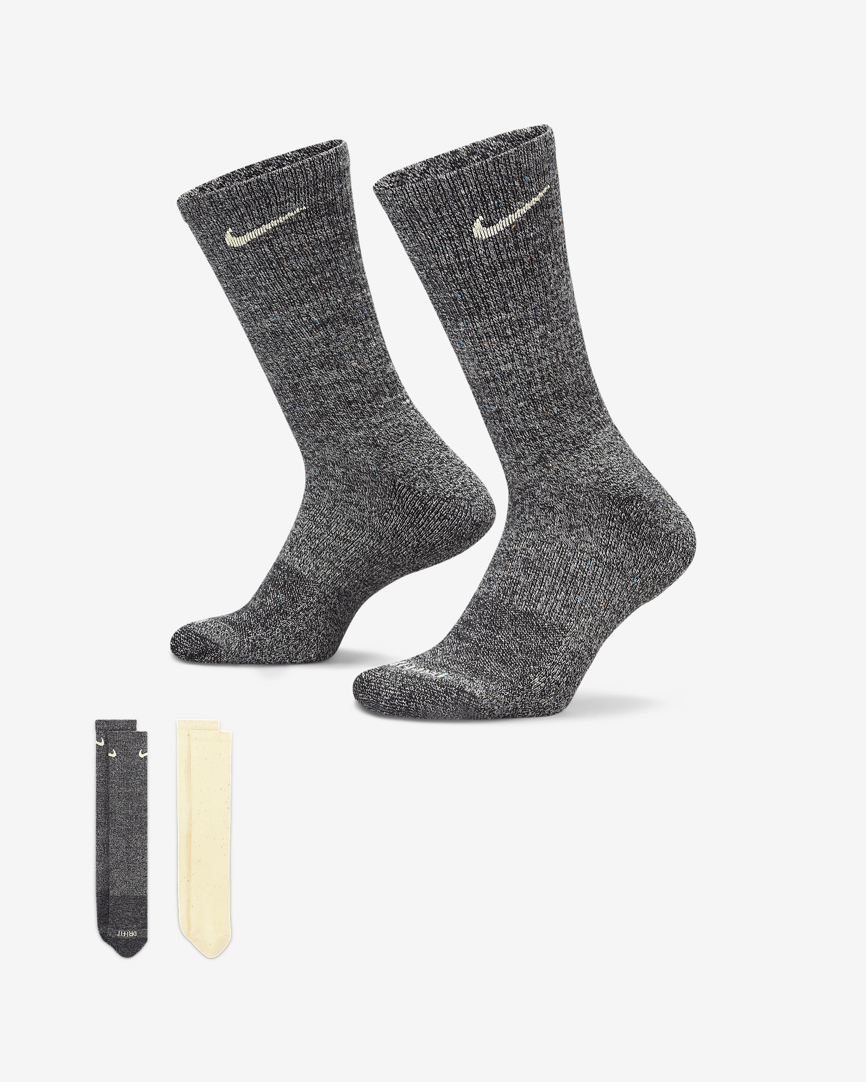 Nike Everyday Plus Cushioned Crew Socks (2 Pairs) - 1