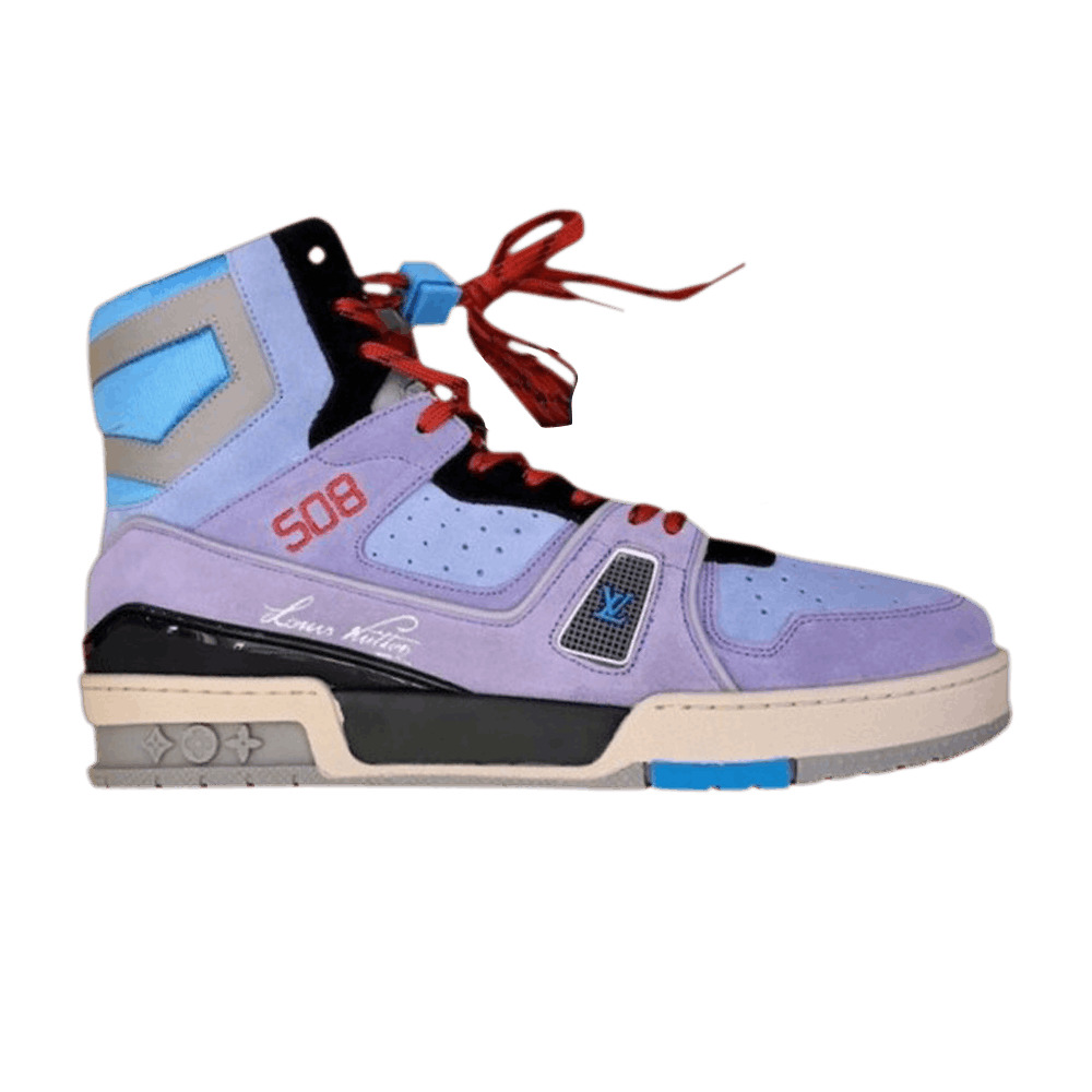 Louis Vuitton Trainer Sneaker Boot 'Purple' - 1
