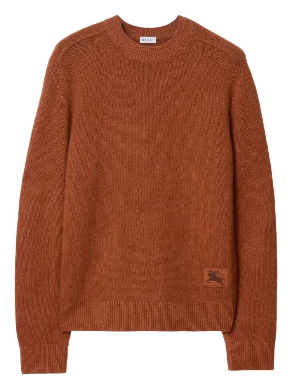 elbow-patch equestrian-knight cashmere sweater - 1