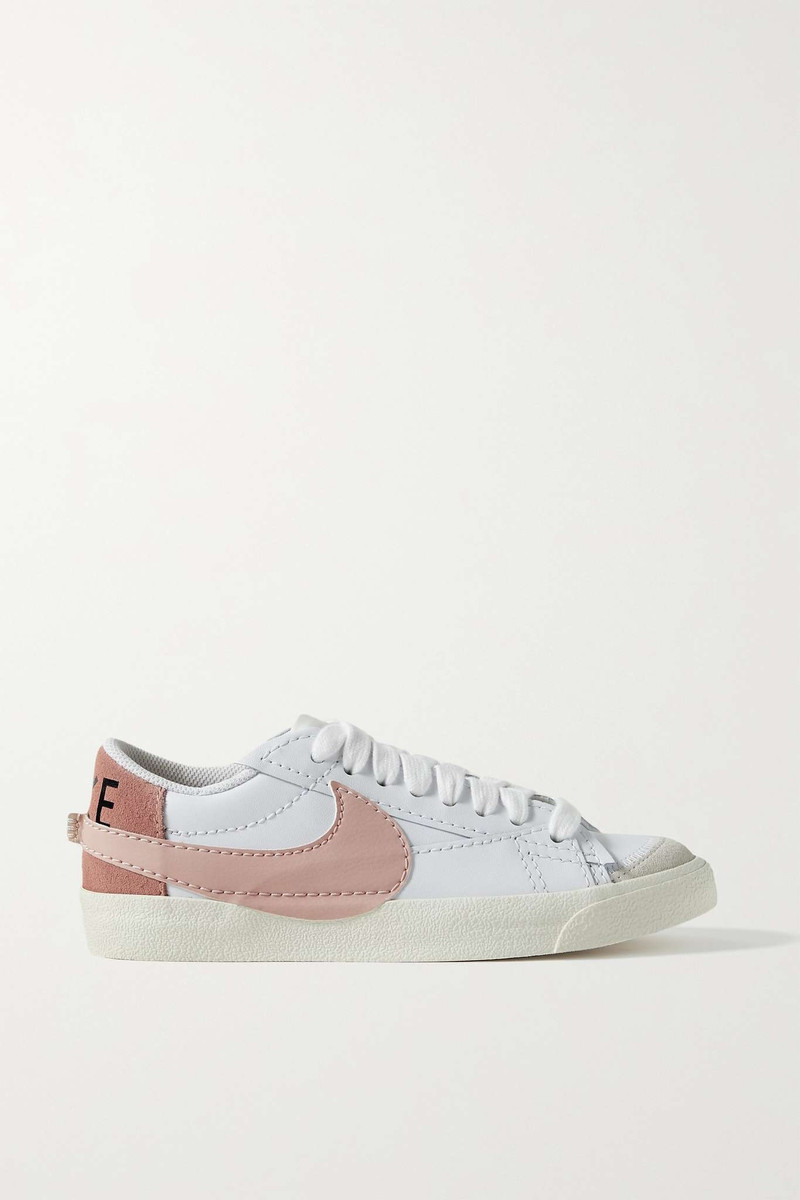Blazer Low '77 Jumbo suede-trimmed leather sneakers - 1