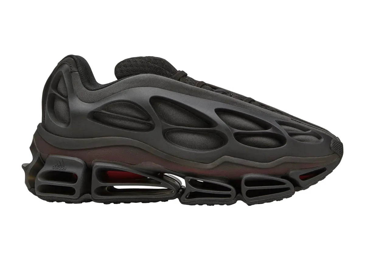 X WILLY CHAVARRIA MEGARIDE BONES SNEAKERS (CORE BLACK/BETTER SCARLET) - 1