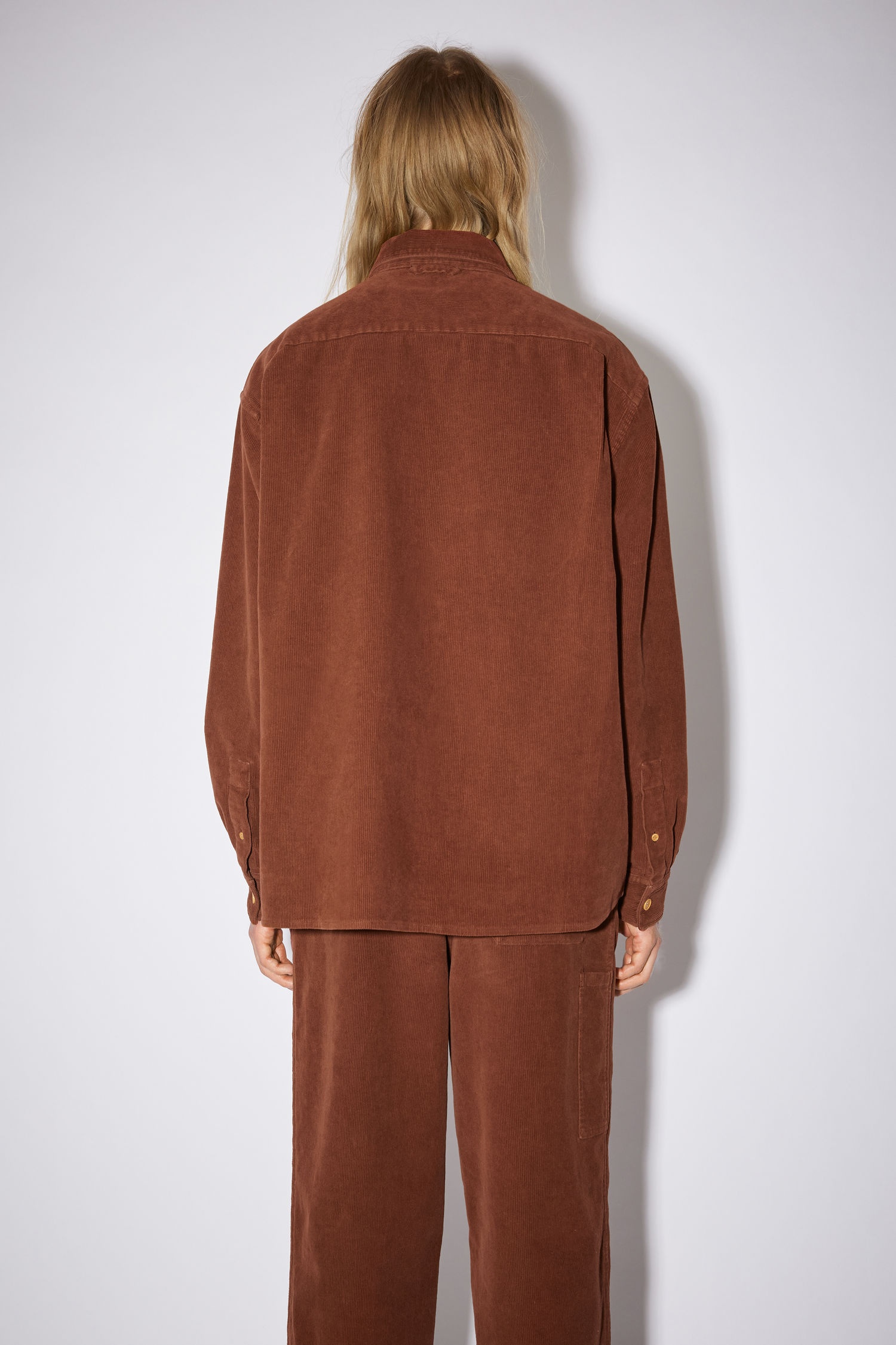 Corduroy shirt - Chestnut brown - 3