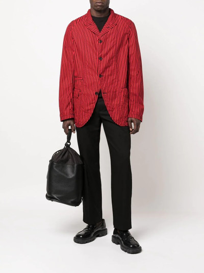 Comme des Garçons SHIRT striped lightweight blazer outlook