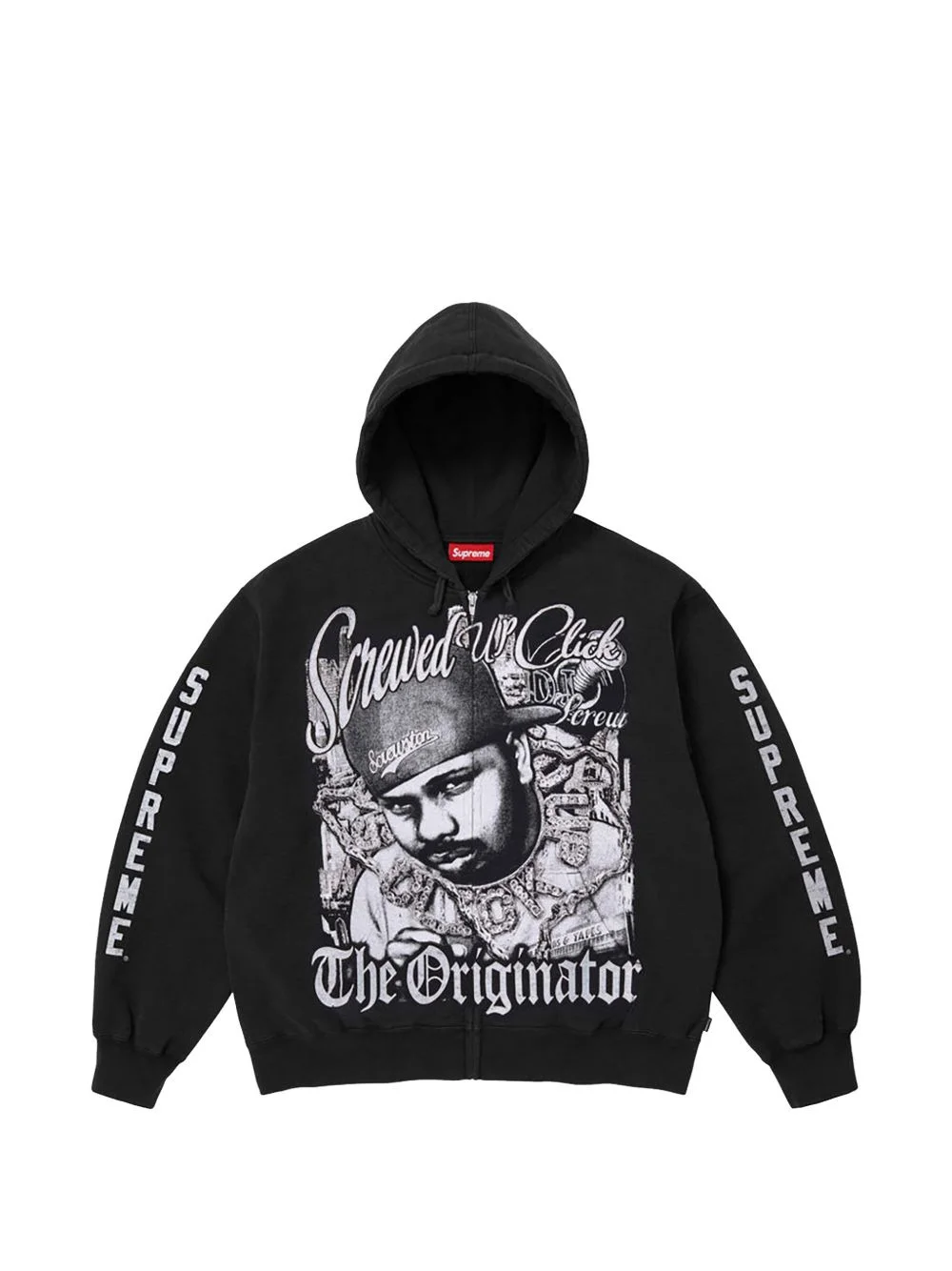 DJ Screw zip-up hoodie - 1