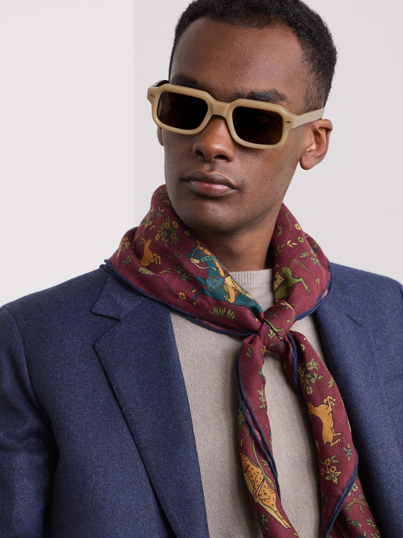 JACQUES MARIE MAGE Sandro Rectangular-Frame Acetate Sunglasses outlook
