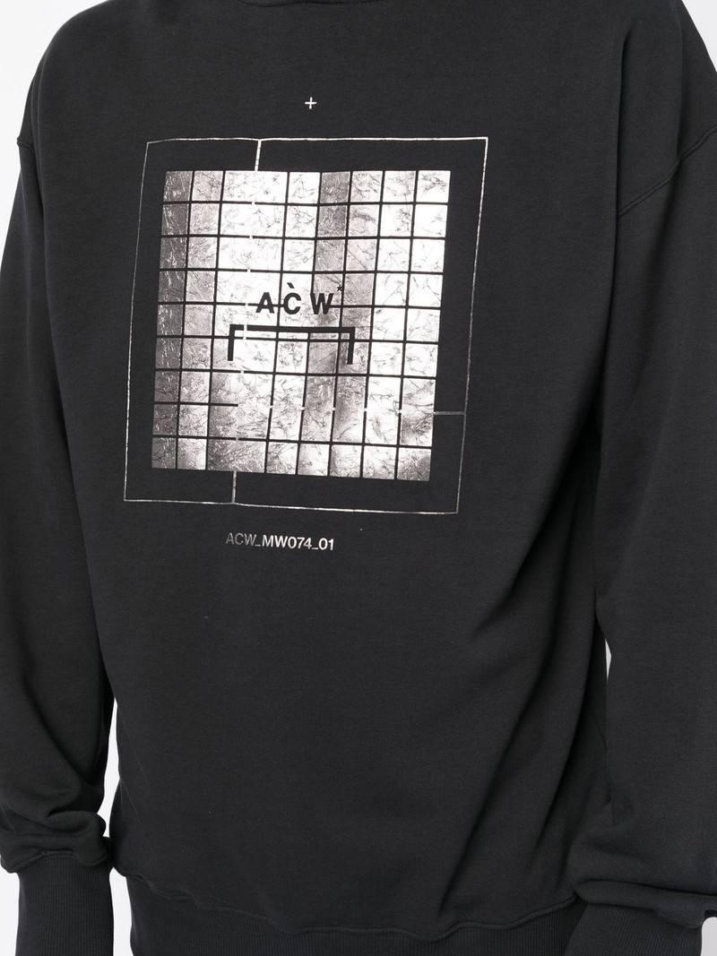 graphic logo-print hoodie 6
