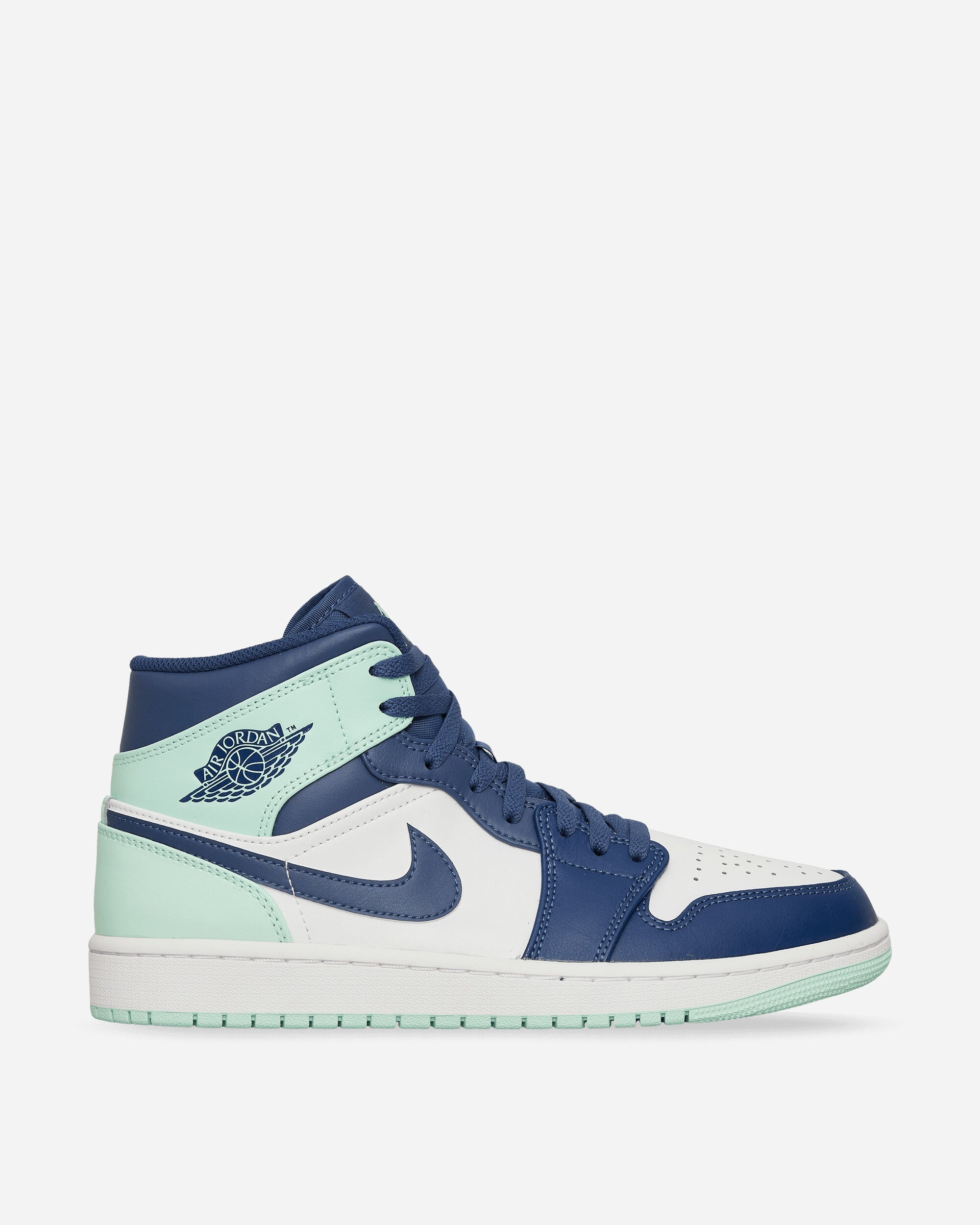 Air Jordan 1 Mid Sneakers Mystic Navy / Mint - 1