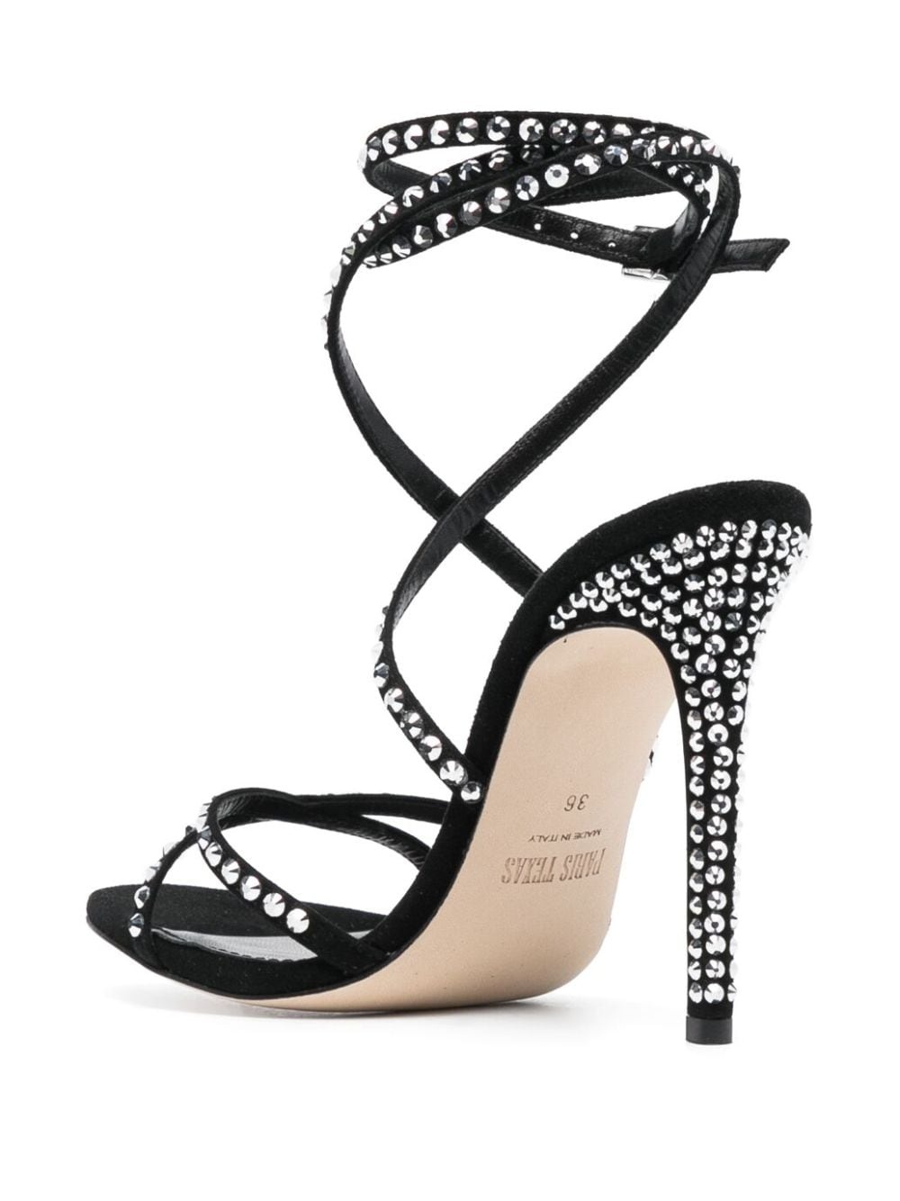 crystal-embellished strap-detail sandals - 3
