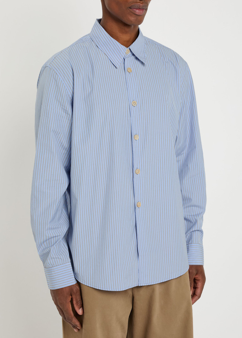 Our Legacy Our Legacy Beyond Pinstriped Cotton-poplin Shirt outlook