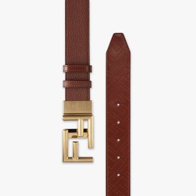 FENDI Brown leather belt outlook