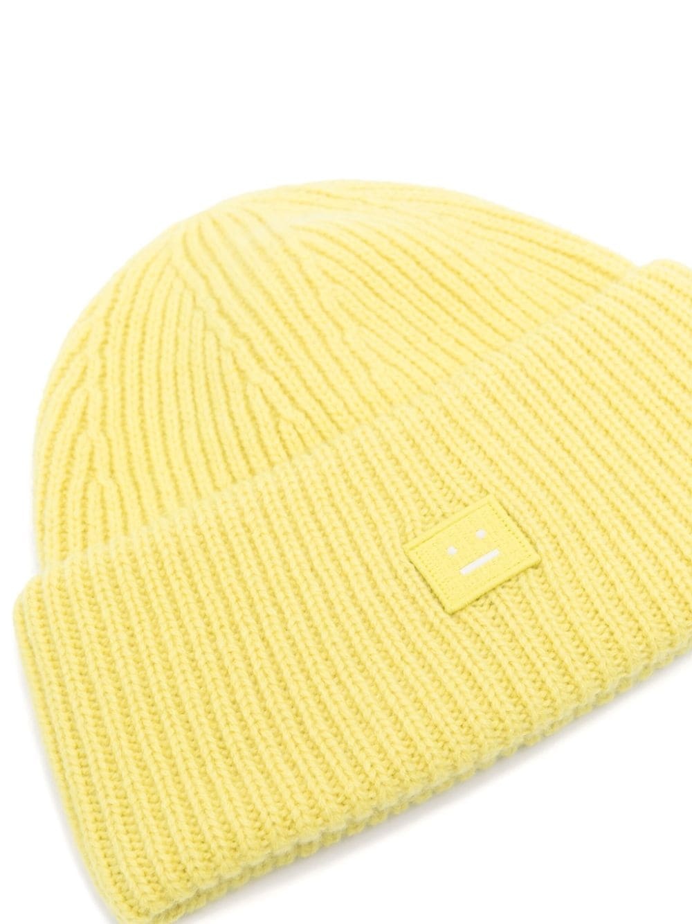 face-patch wool beanie - 2