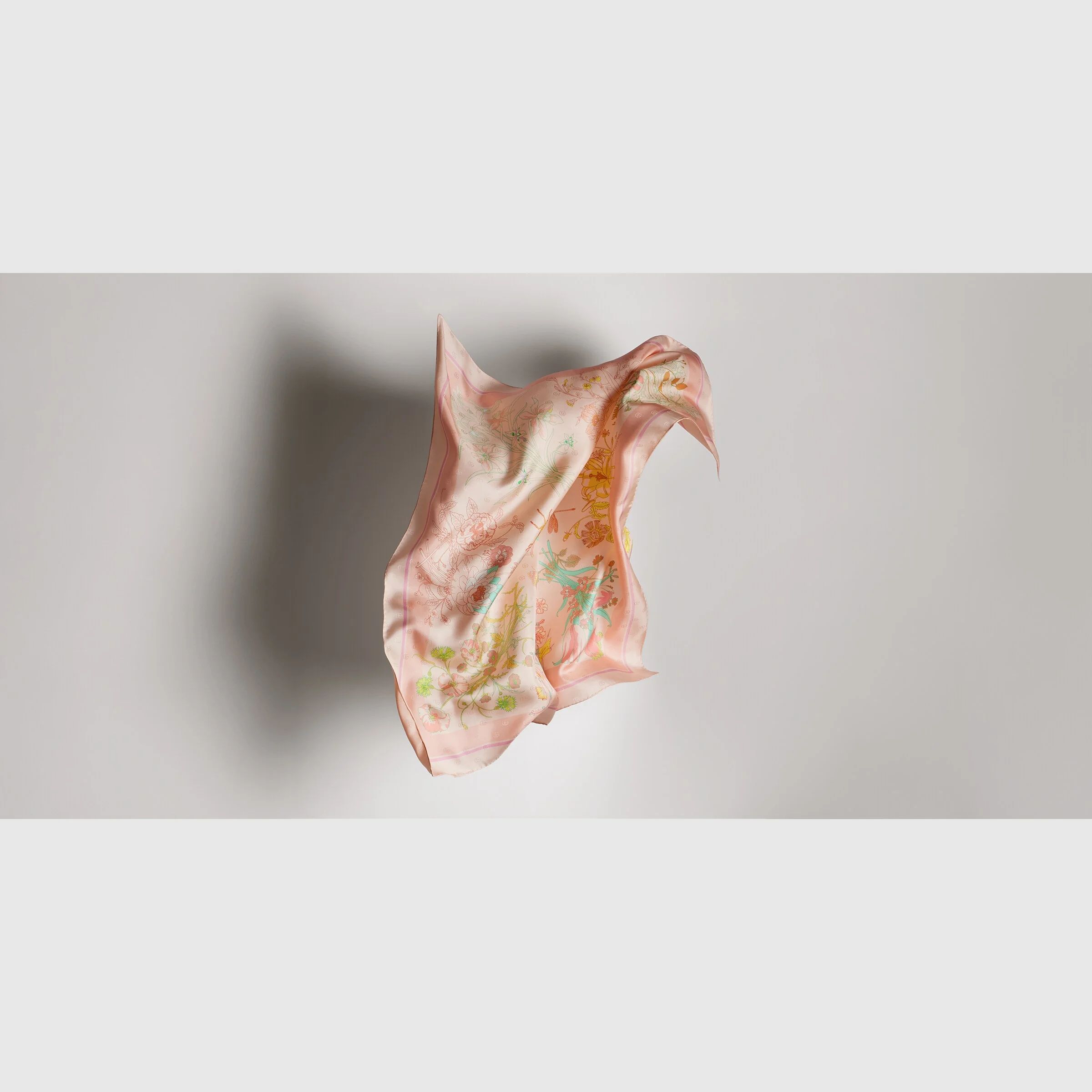 Printed silk twill carré - 1