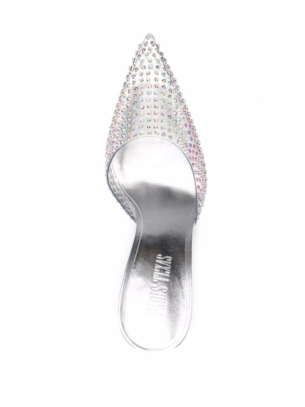 pointed-toe crystal-studded pumps - 8