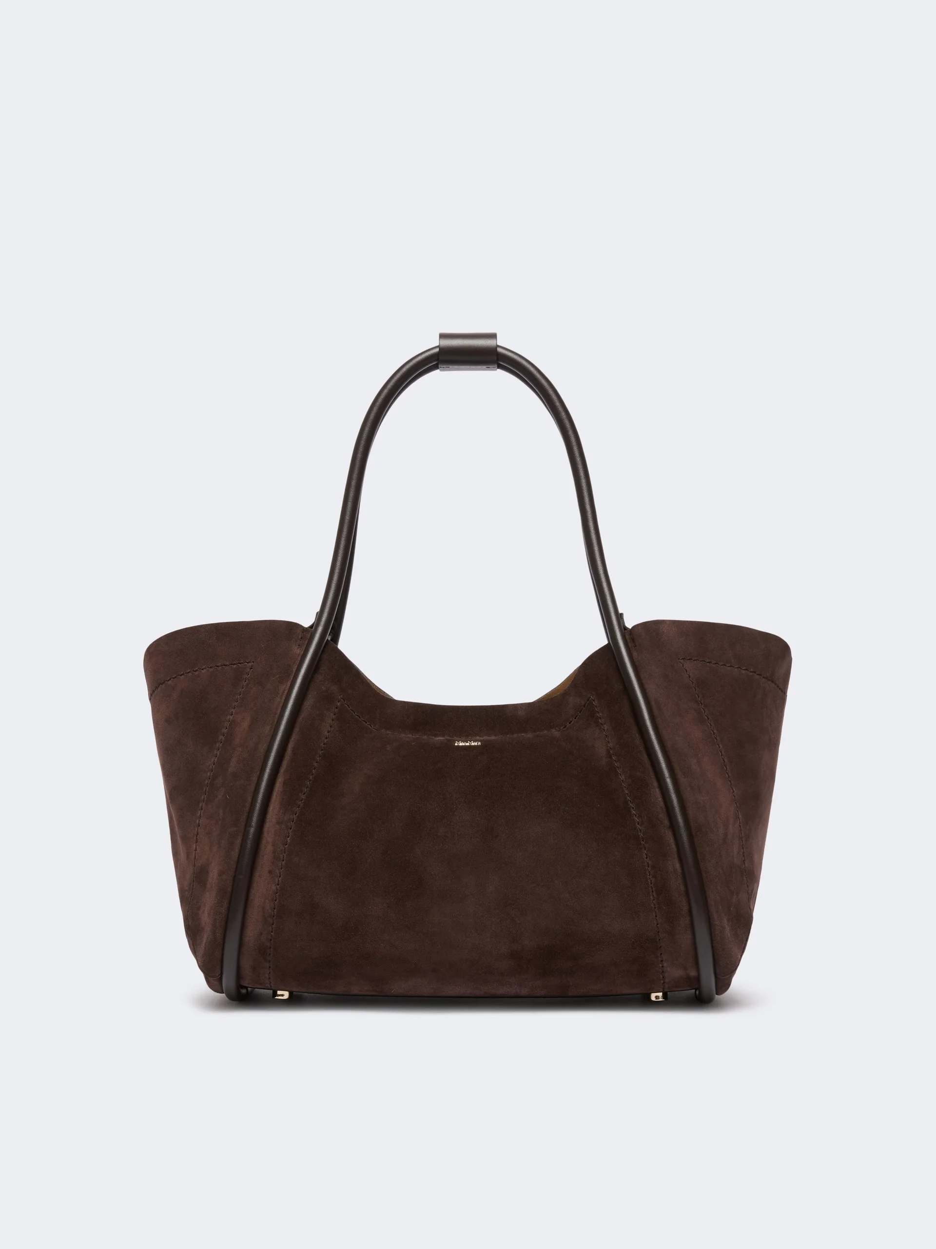 MARINSUEDE Horizontal suede Marine bag - DARK BROWN - 1