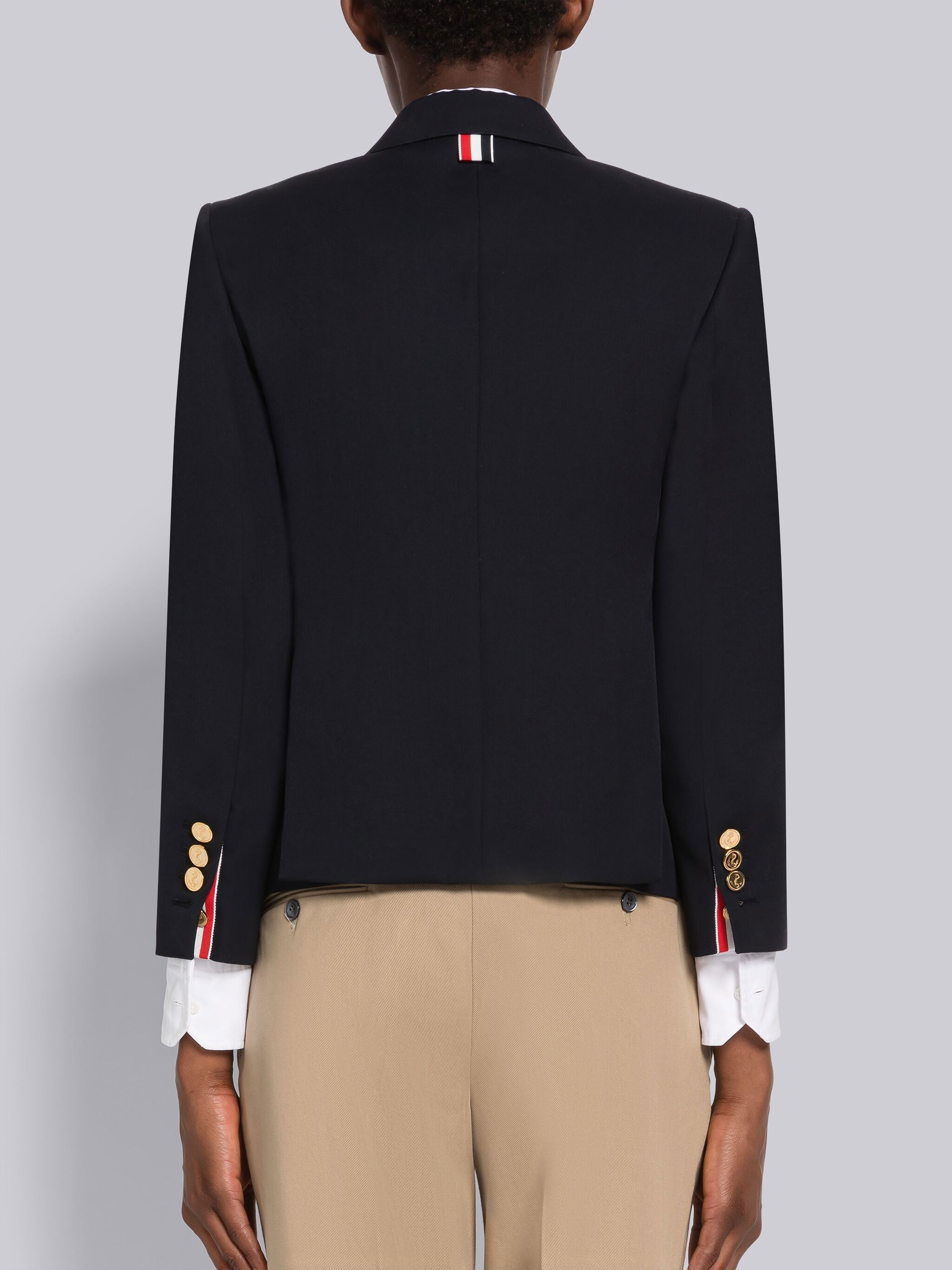 Wool Gabardine High Armhole Sport Coat - 3