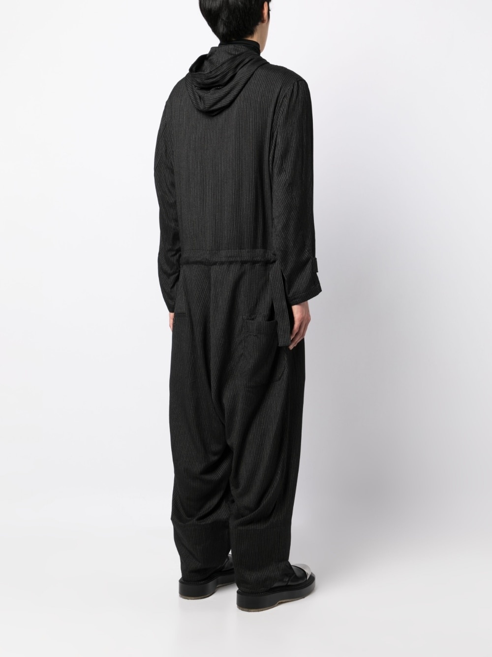 hooded zip-up jumpsuit - 4