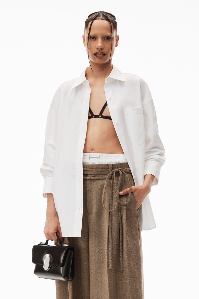 Alexander Wang dome pouchette in leather outlook
