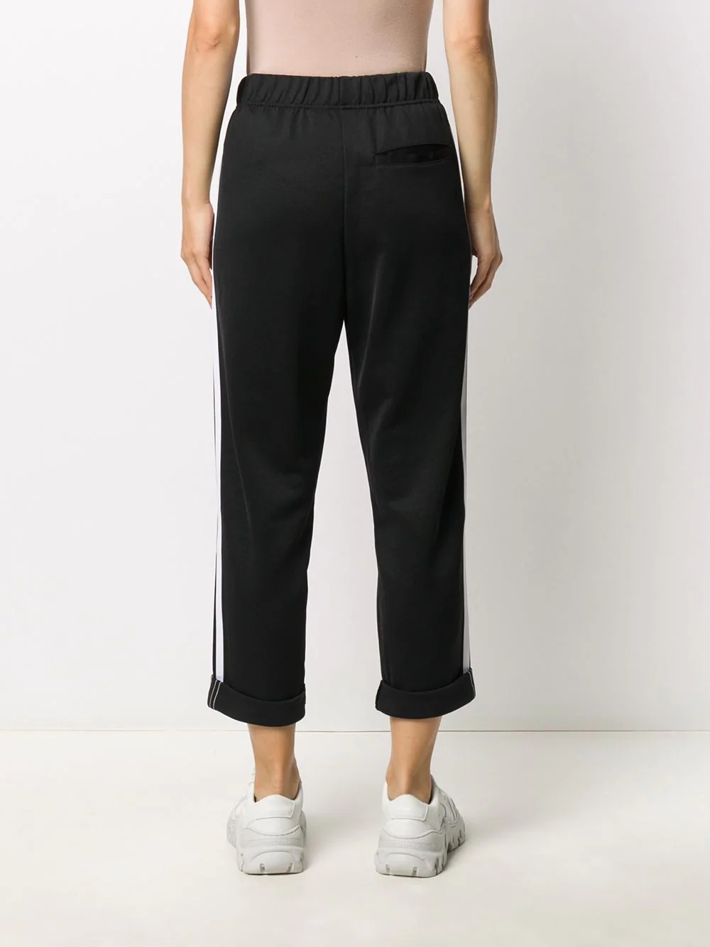 side stripe track pants - 4