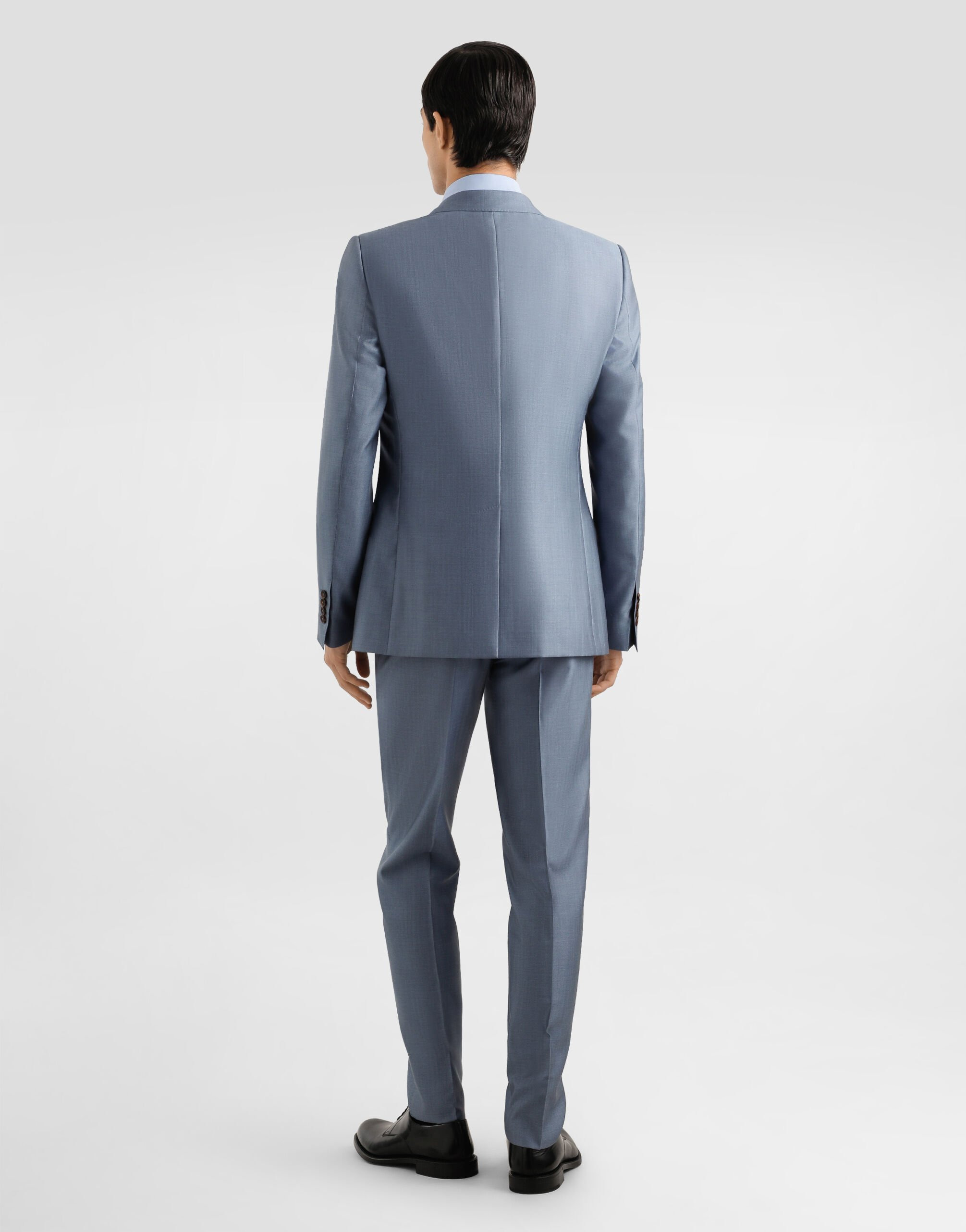 Single-breasted wool and silk  suit - 3