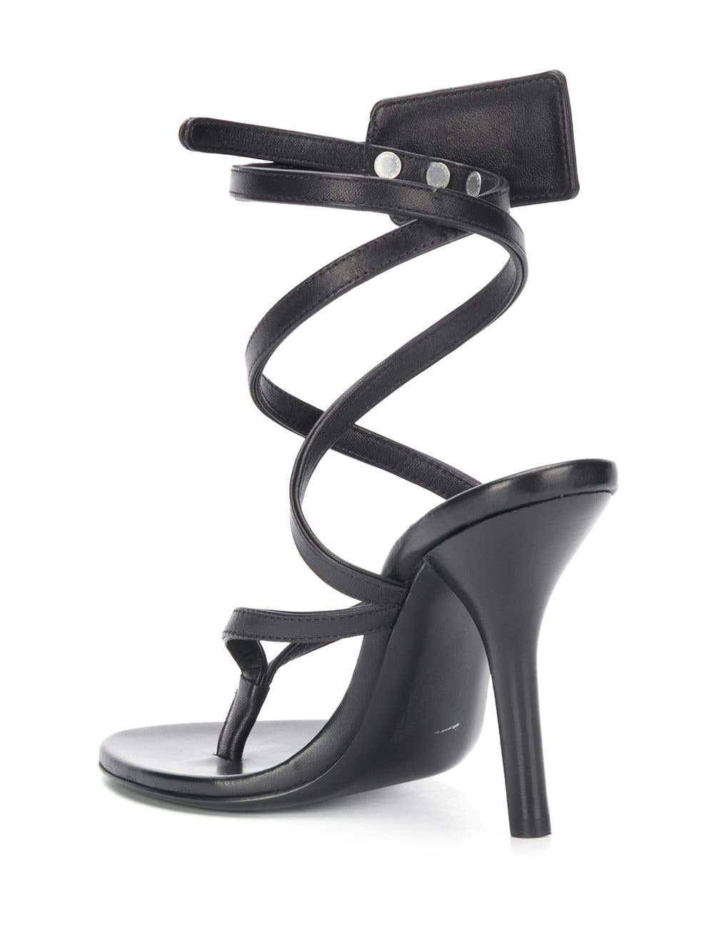 zip-tie tag strappy sandals - 3