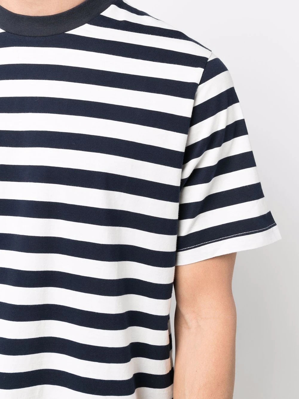 striped print T-shirt - 6