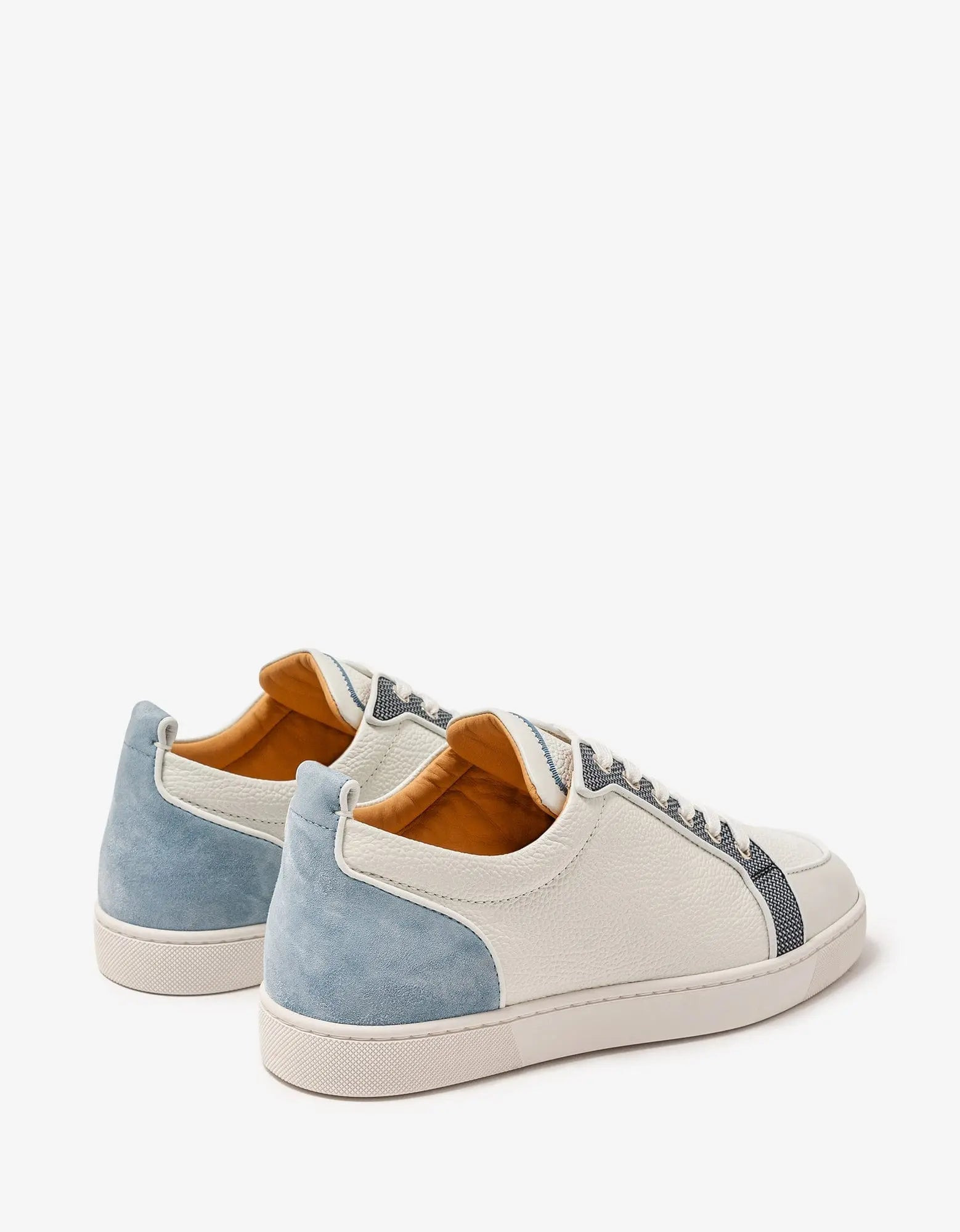 Christian Louboutin Rantulow Orlato Flat White Multicolour Grain Leather Trainers - 6