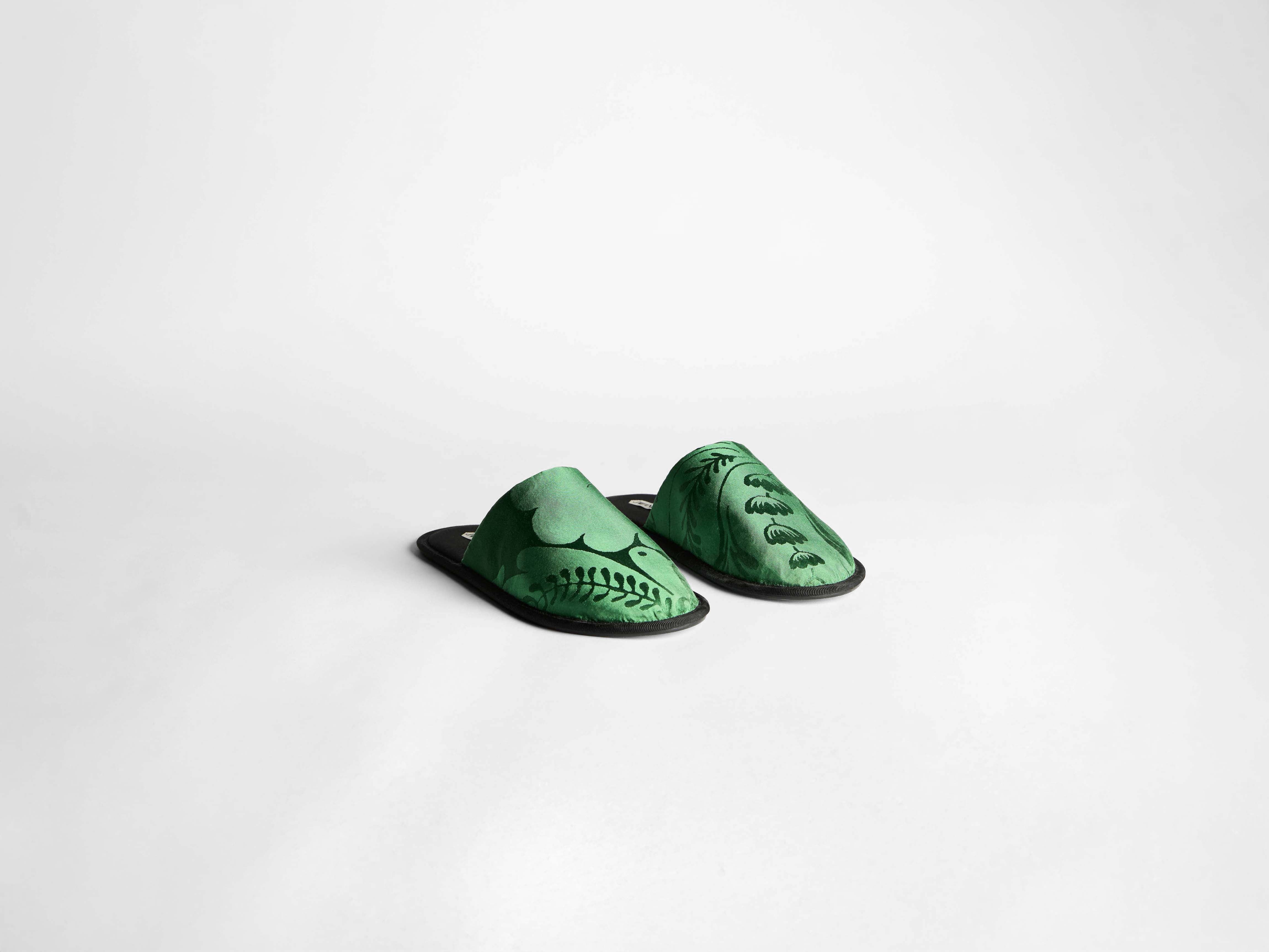 MENS CLOSE TOE SLIDES IN EMERALD - 4