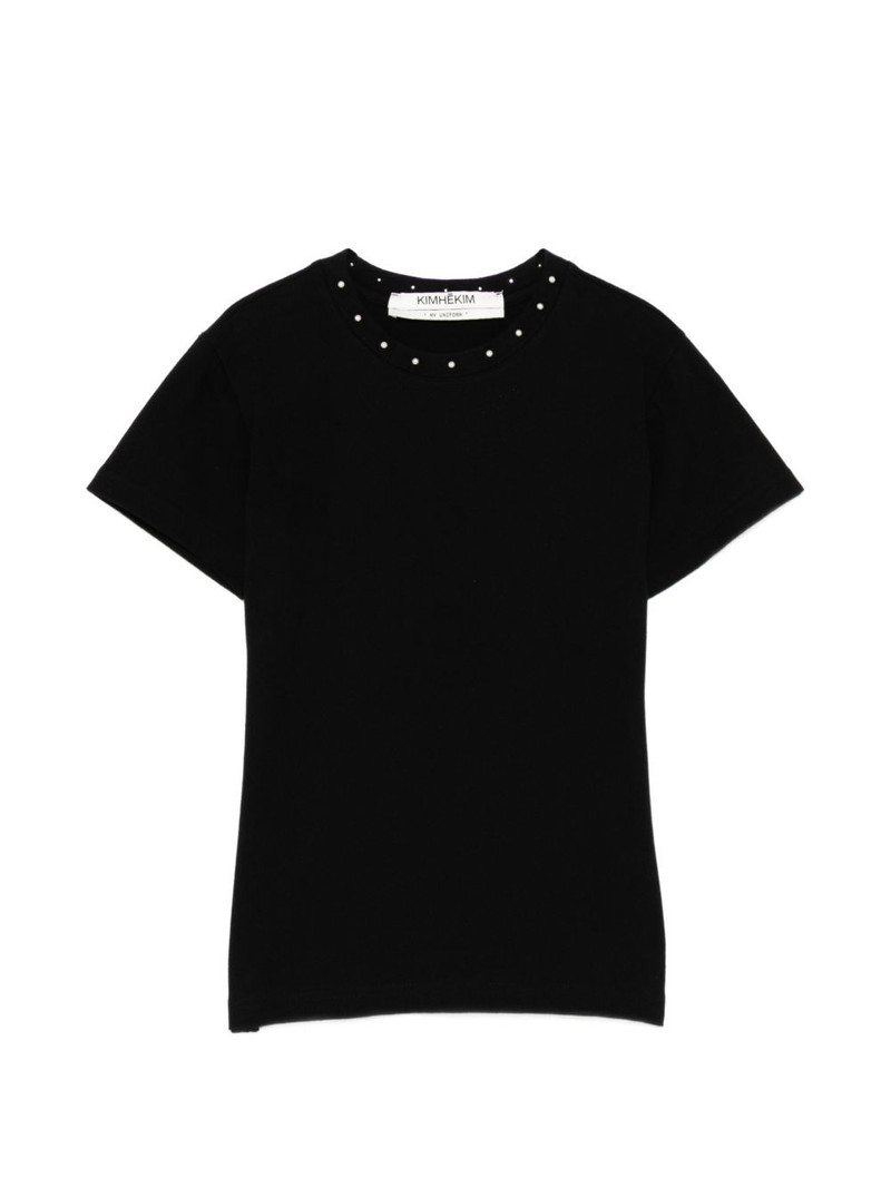 pearl embelished T-shirt 1