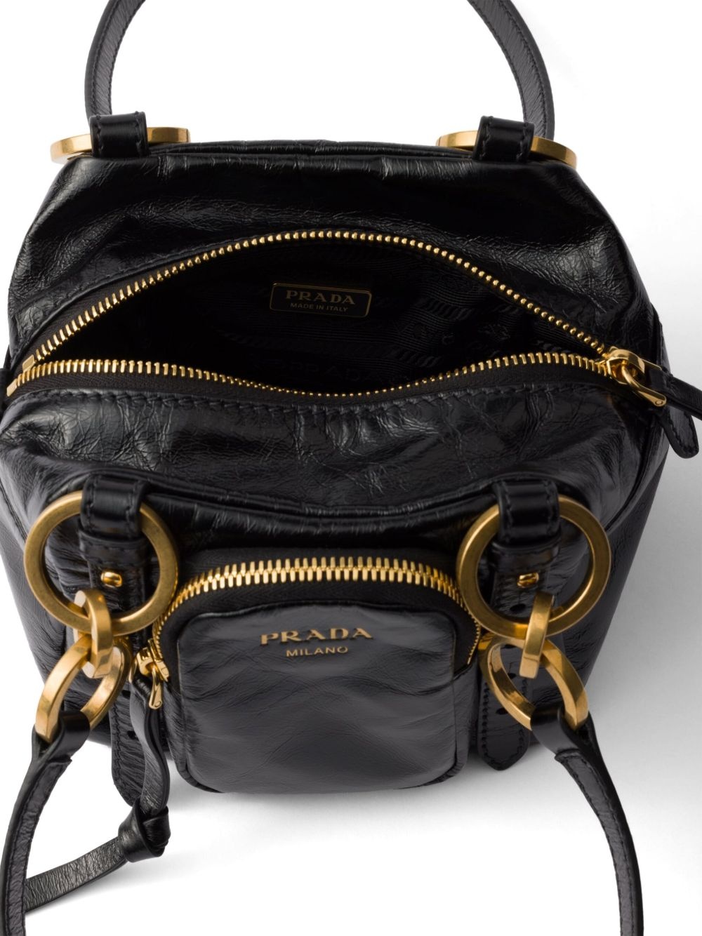 mini leather tote bag - 5