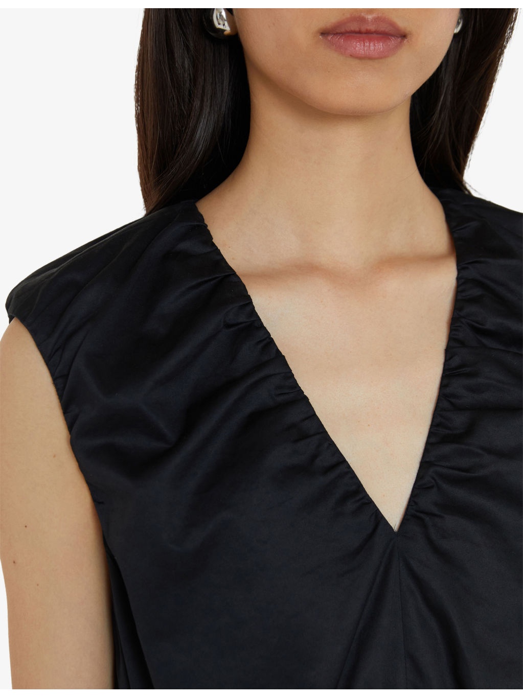 Sembat V-Neck Cotton Midi Dress - 4