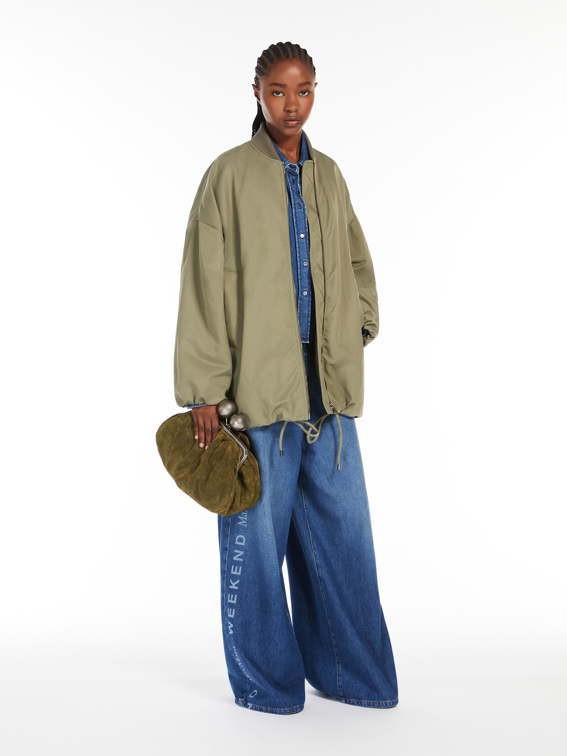 DESTINO Medium ribbed suede Pasticcino Bag - 7