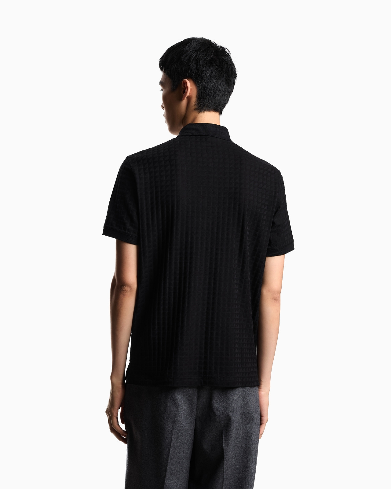 JACQUARD JERSEY POLO SHIRT - 3