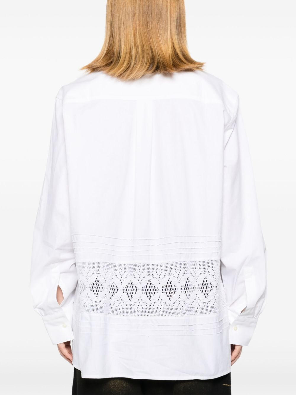 logo-embroidered shirt - 4