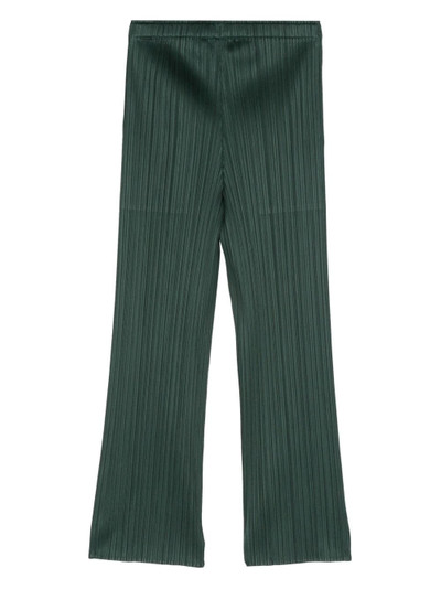 Pleats Please Issey Miyake plissÃ©-effect slim-cut trousers outlook