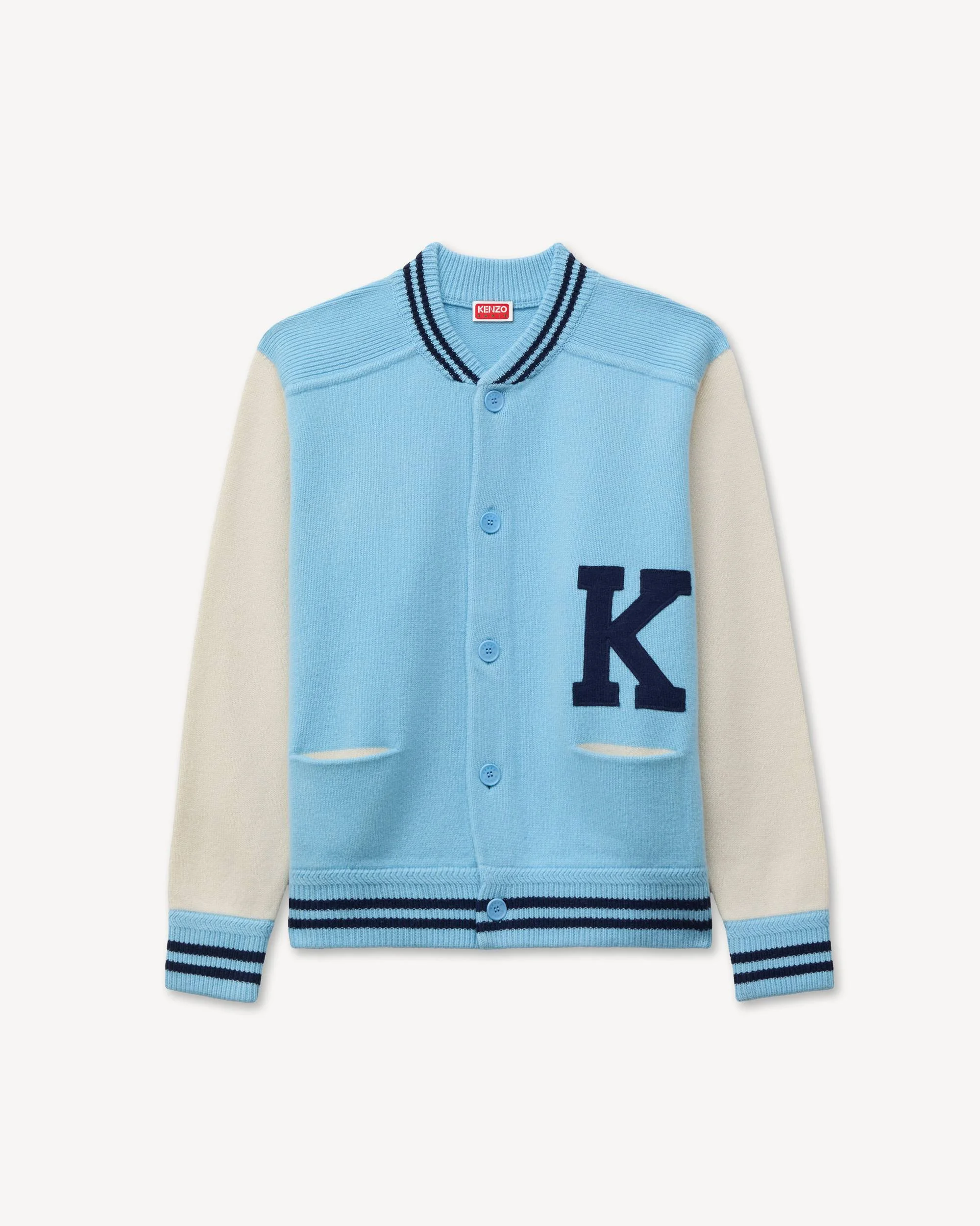 'KENZO Varsity' cardigan in wool - 1