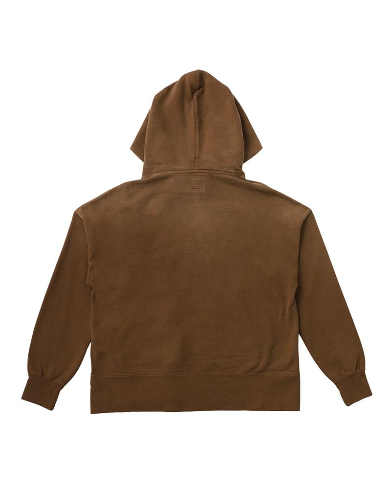 COURT HOODIE P.O. DMGD BROWN - 2